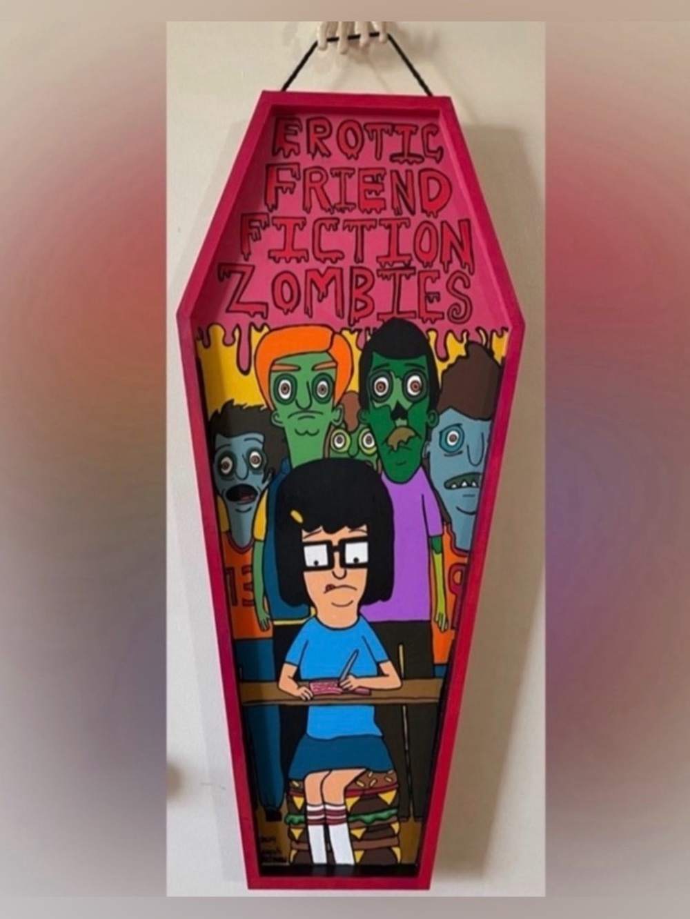 “Erotic Friend Fiction” Zombie Edition 30X13 Acrylic Tina Belcher Bob Burgers